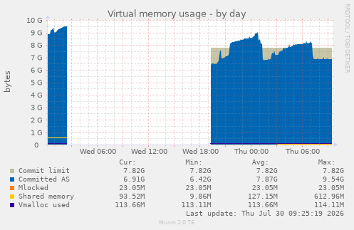 Virtual memory usage