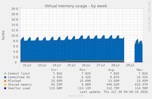 Virtual memory usage