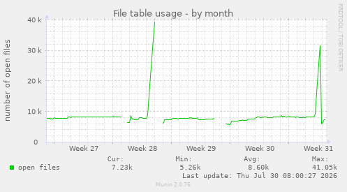File table usage