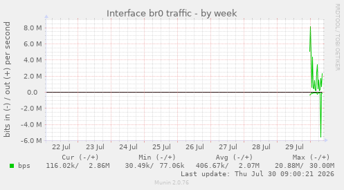 Interface br0 traffic